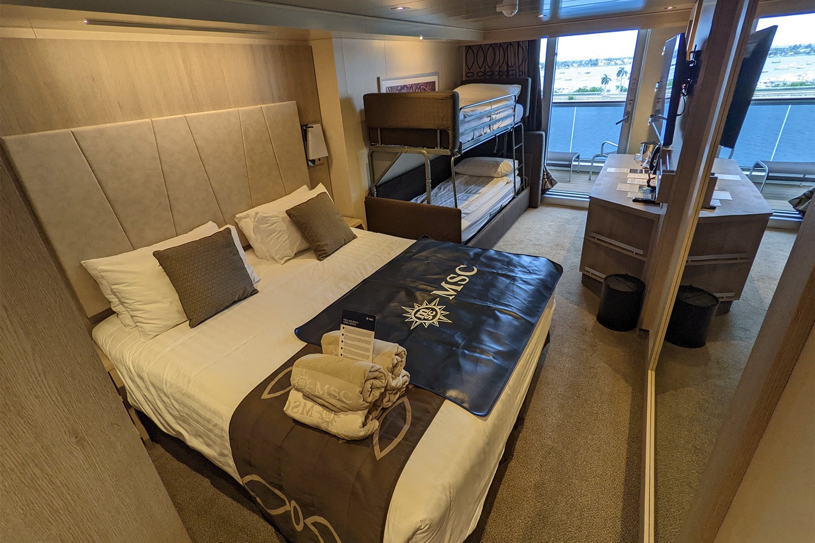 Balcony cabin on MSC Seashore