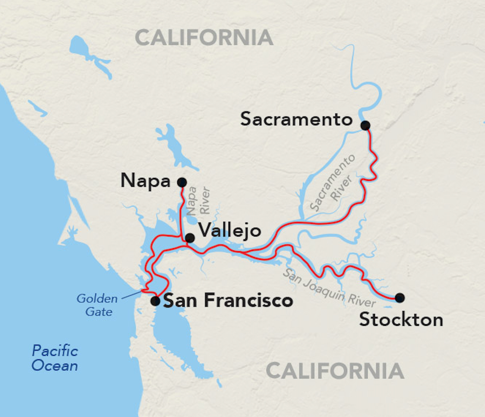 american cruise lines voyage map