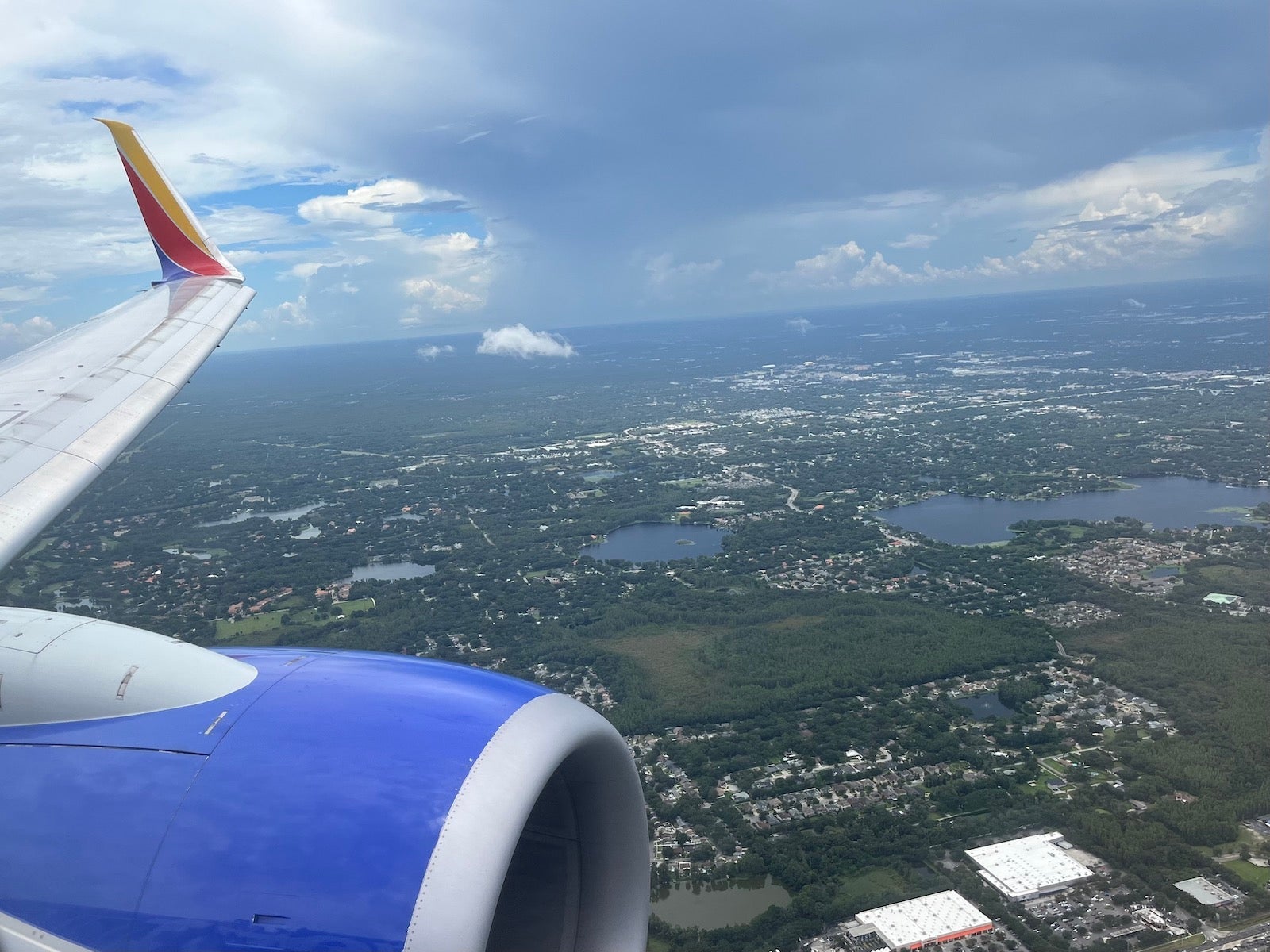 landing at TPA southwest