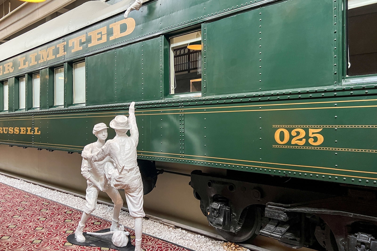 exterior of train car