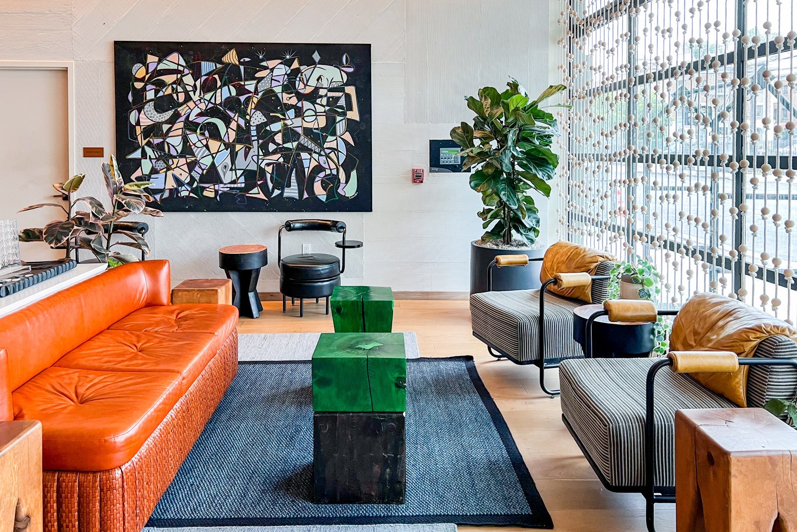 Lobby seating at the Tommie Hollywood