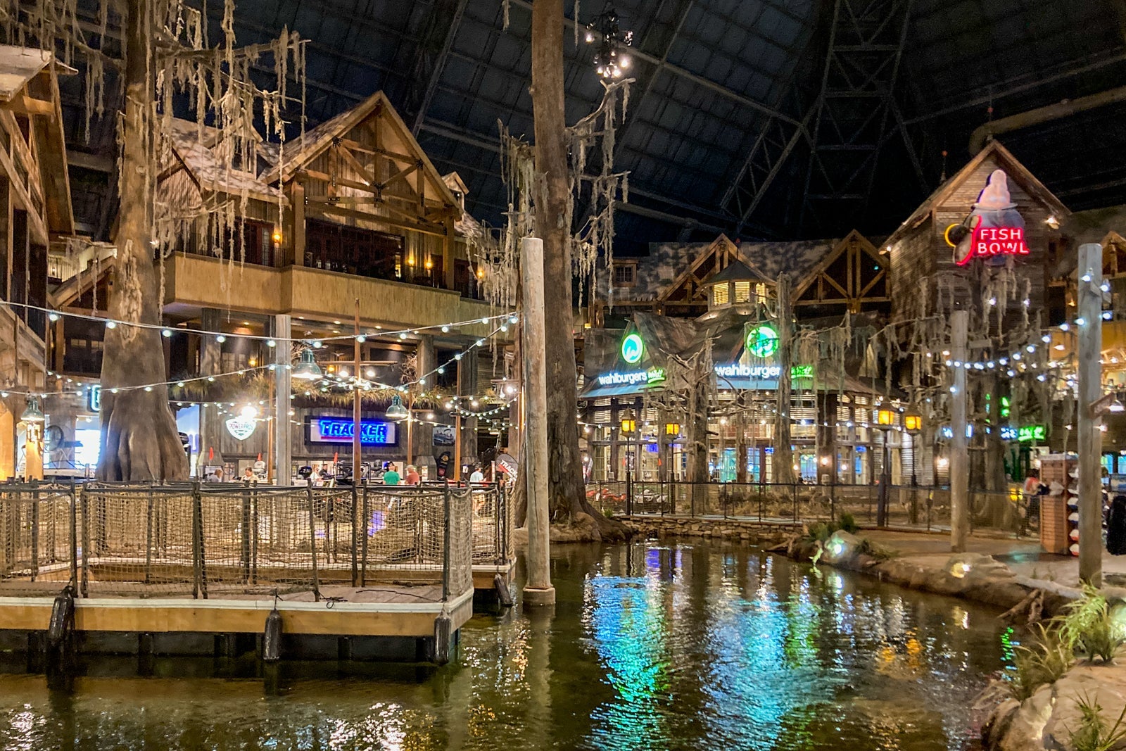 Inside the Bass Pro Shops hotel in Memphis Tennessee