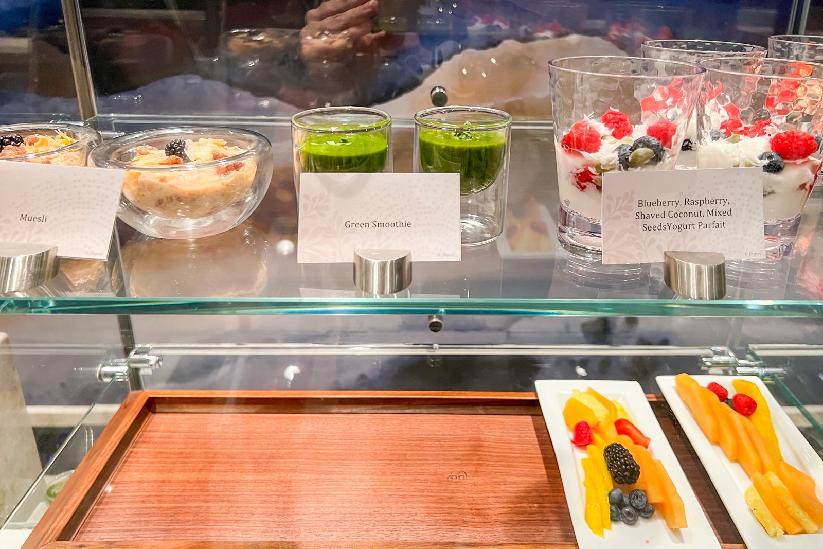 Desserts in the concierge lounge