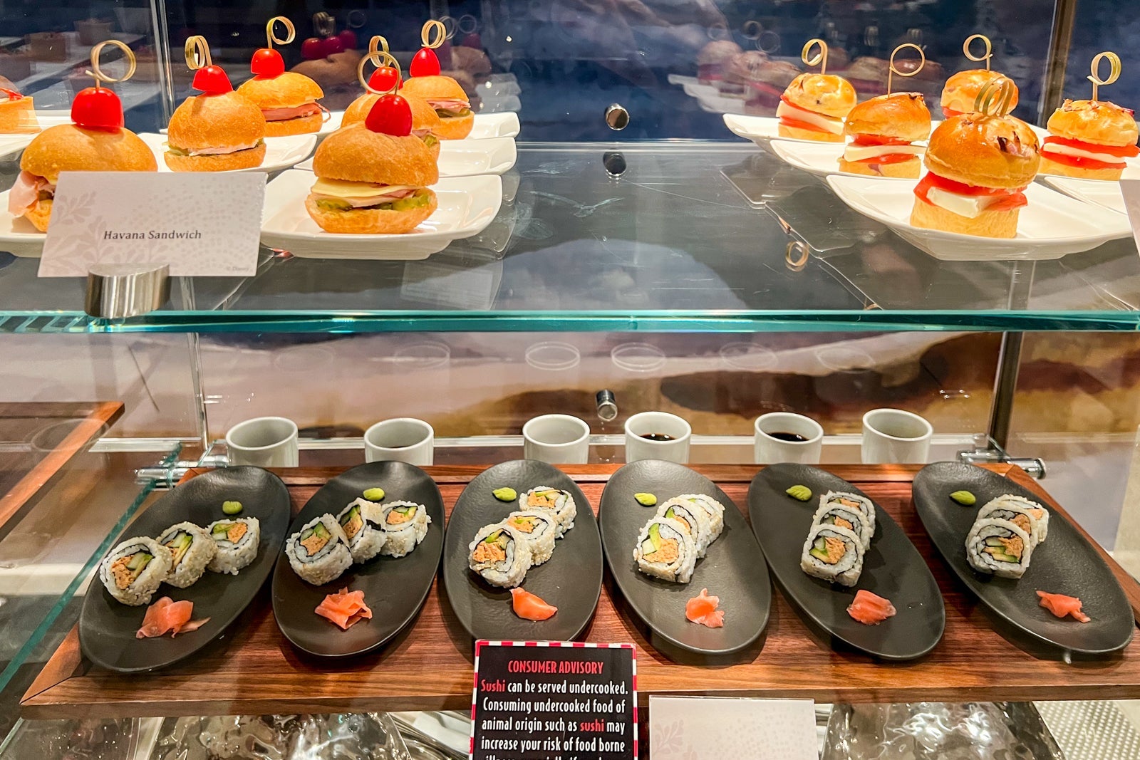 Snacks in the concierge lounge