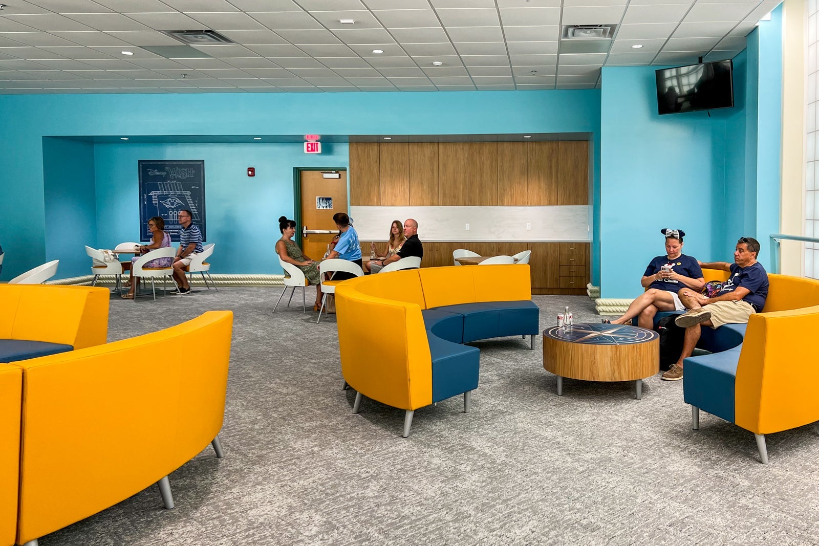Concierge lounge at Port Canaveral