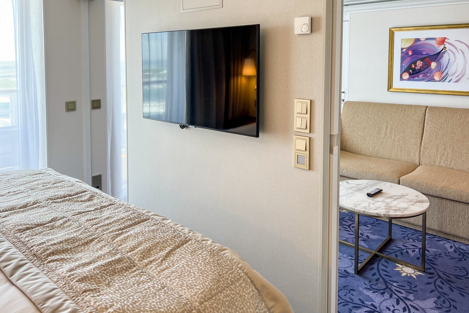 Television in suite