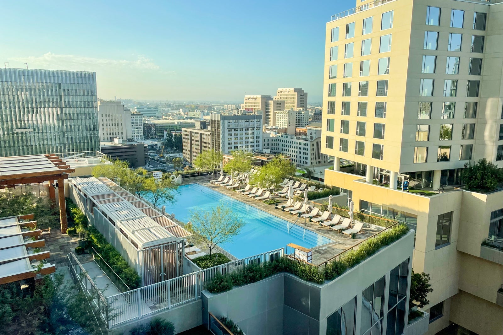 Conrad Los Angeles rooftop pool