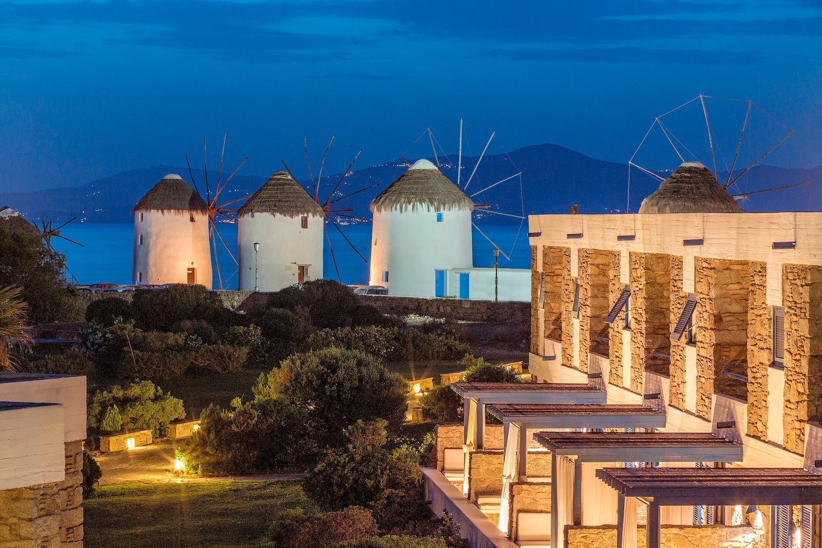 windmills near hotel