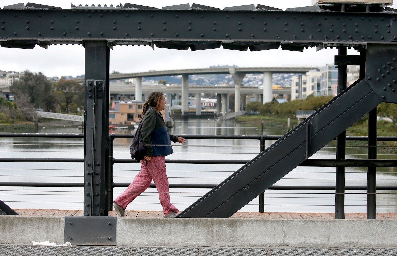 pedestrian 4th street bridge san francisco