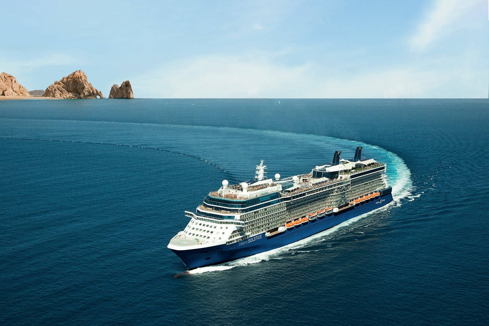 Celebrity Solstice ship in ocean