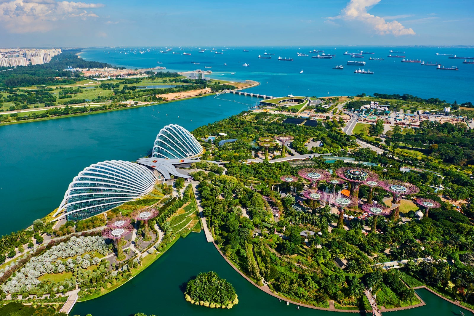 Singapore aerial view