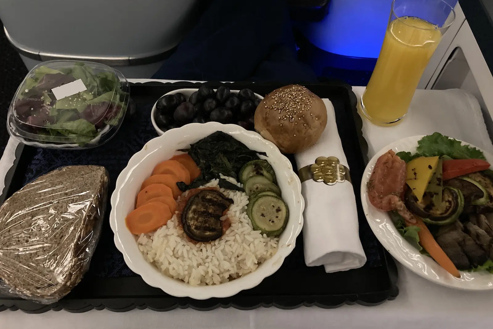 KLM vegan meal