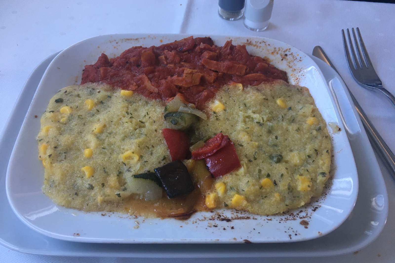 Lufthansa vegan meal