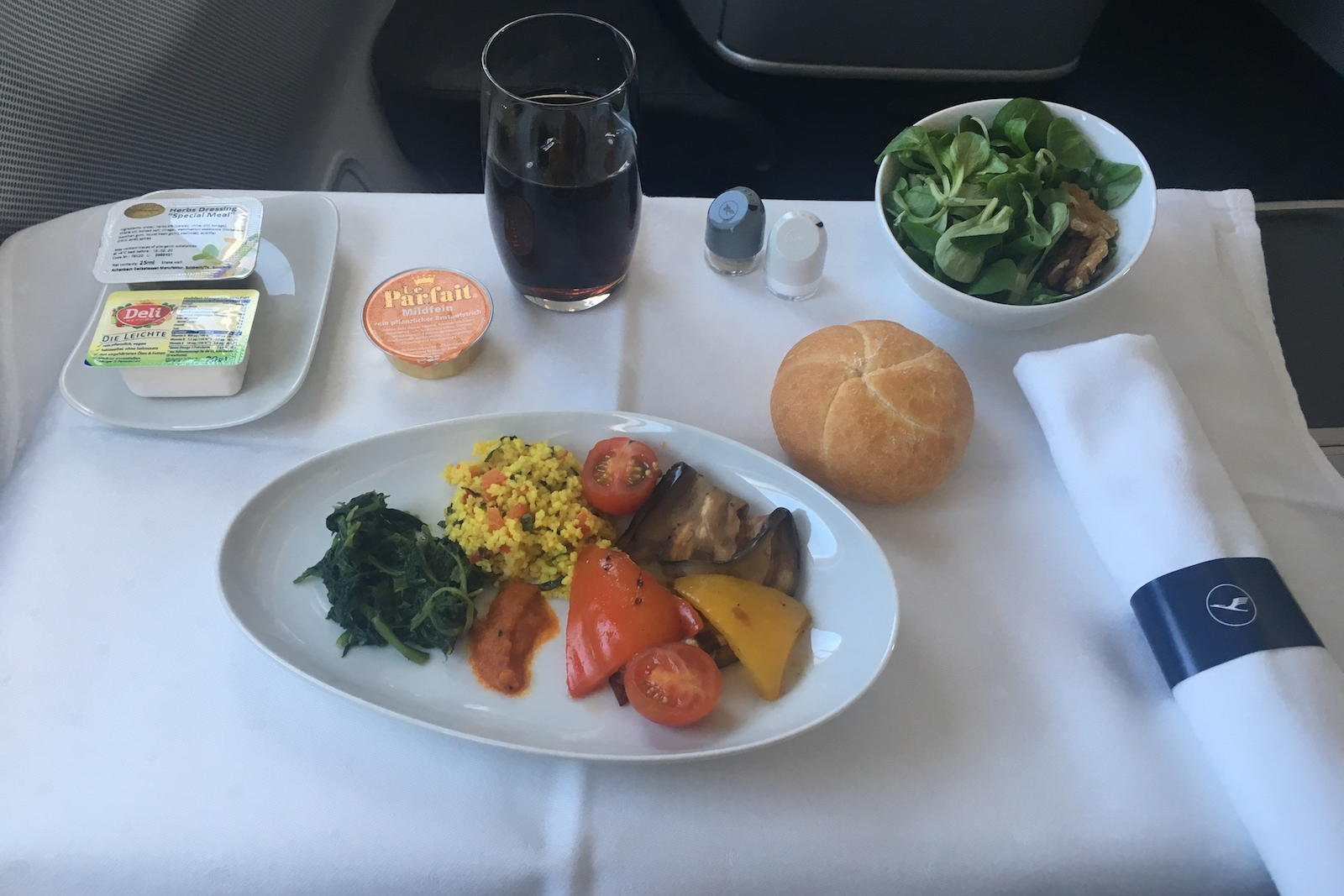 Lufthansa vegan meal