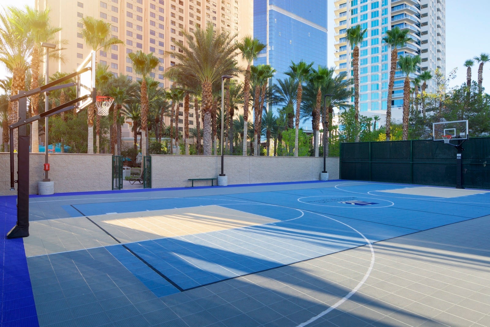resort basketball court