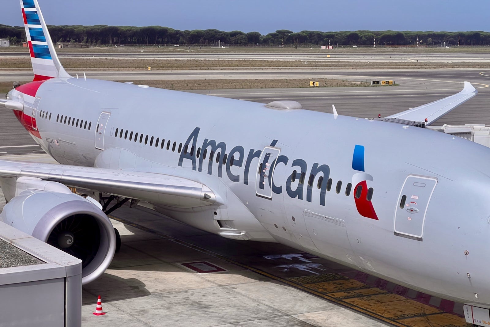 An American Airlines plane.