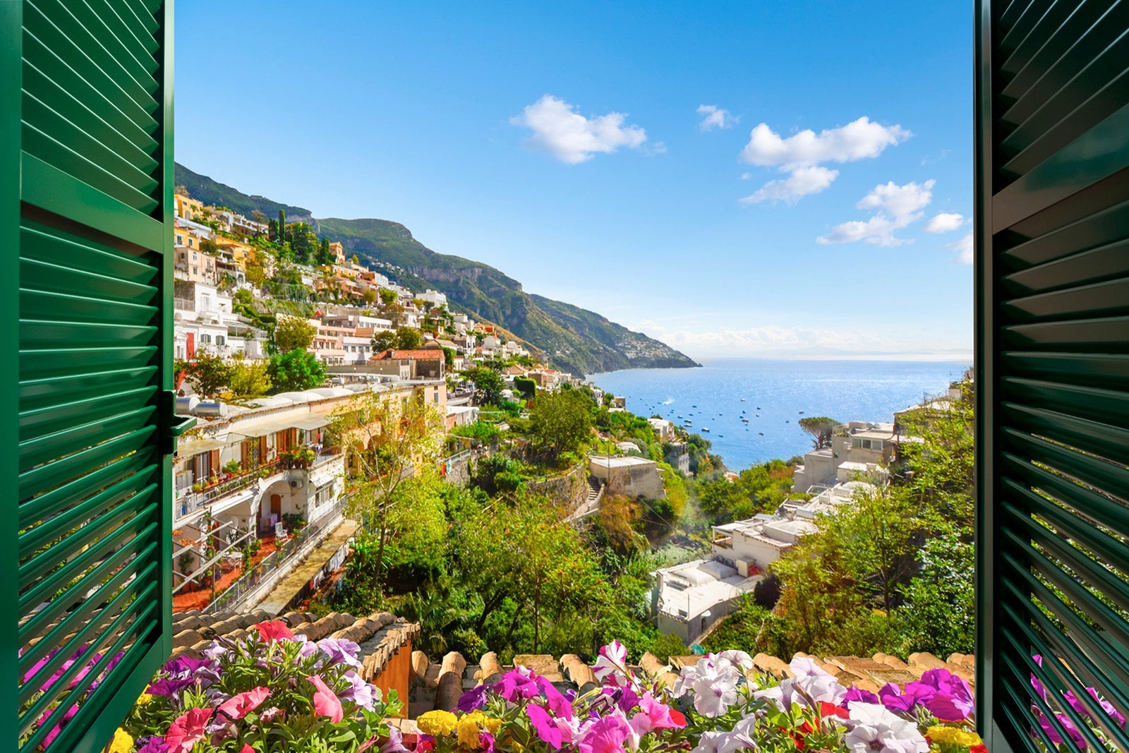 Photo of Positano on the Amalfi Coast.