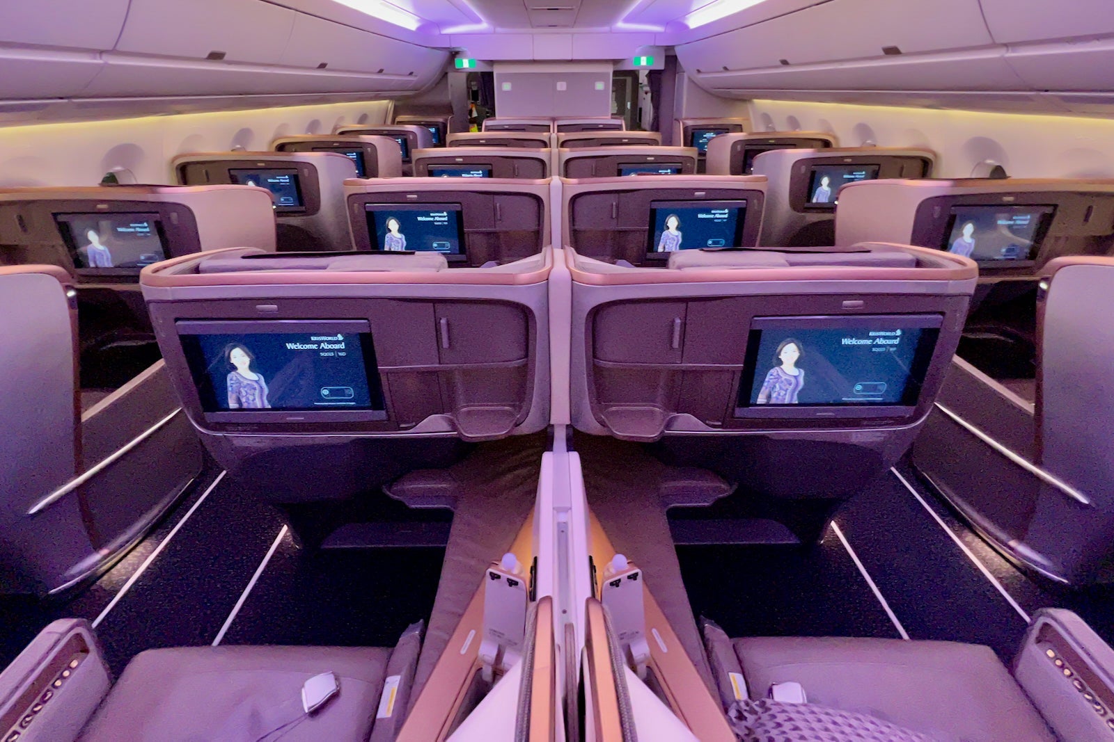 Interior of a plane