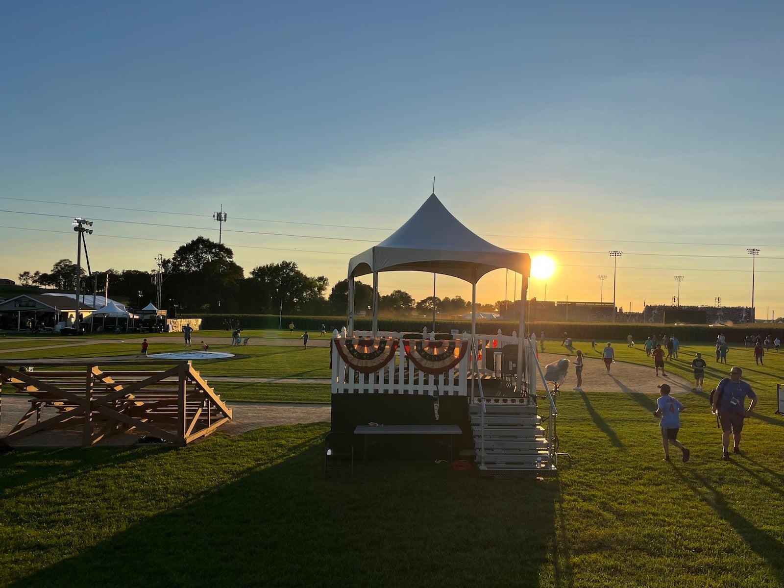 sunset on field of dreams