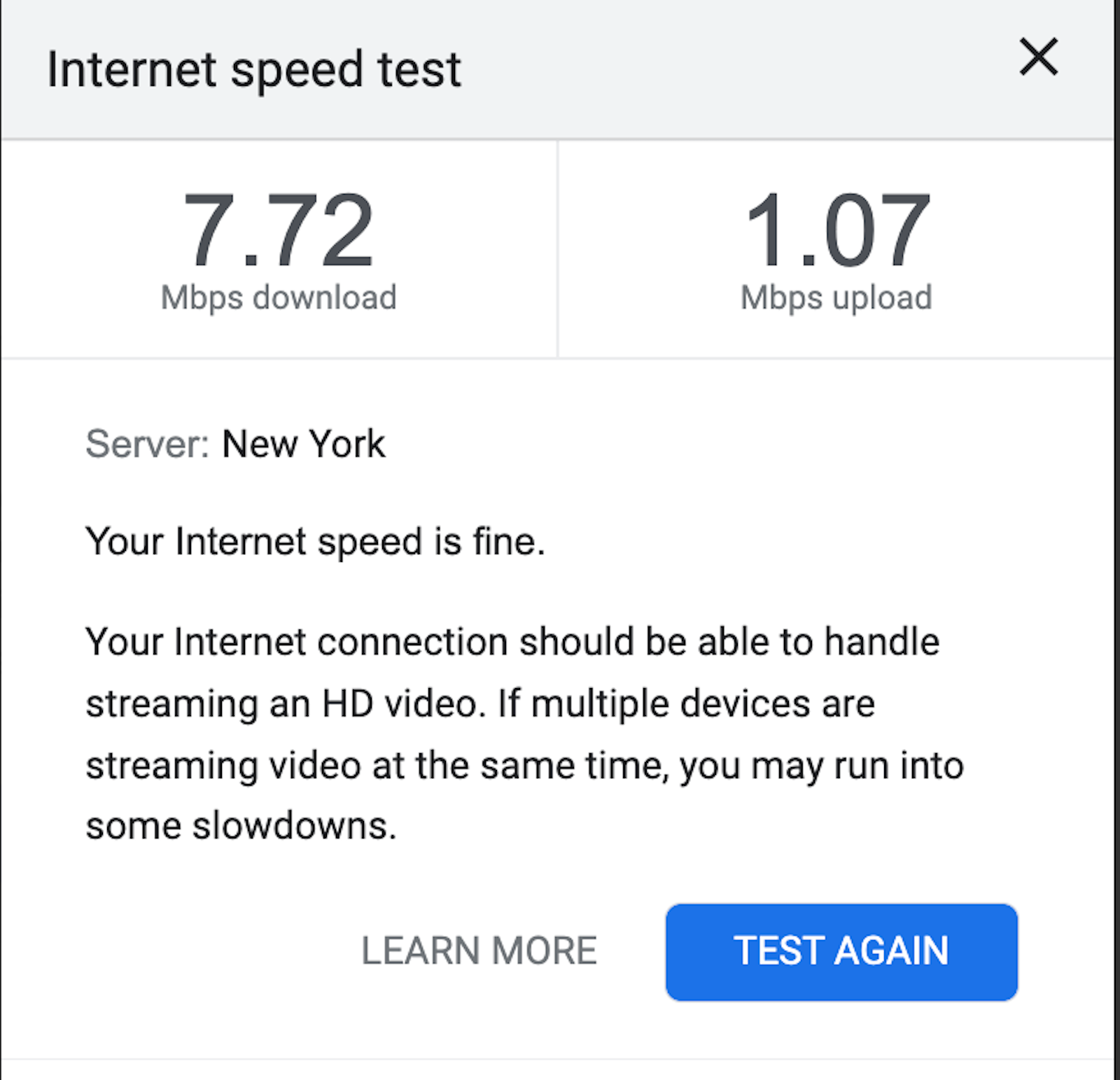 internet speed test