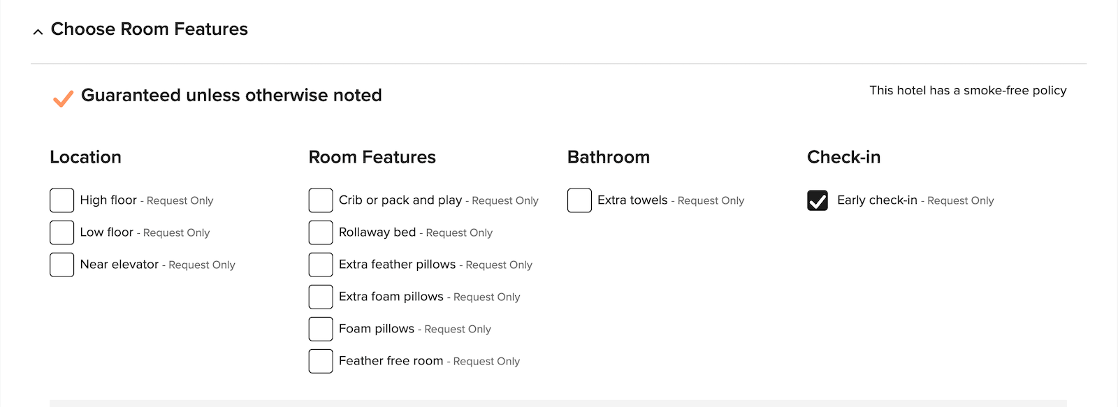 marriott early check in