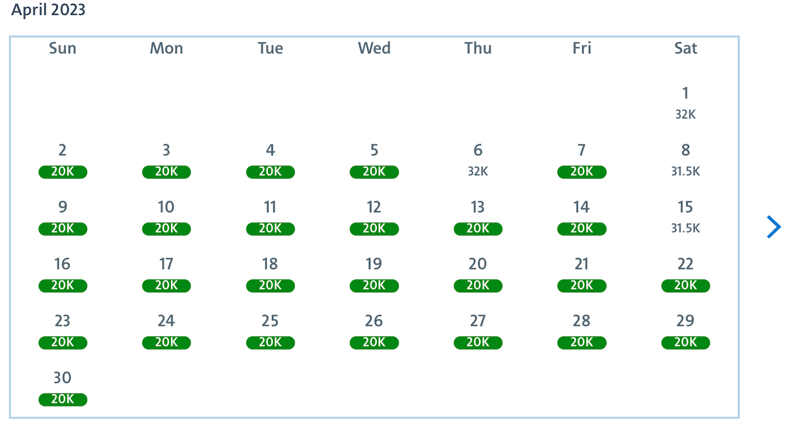 american award calendar