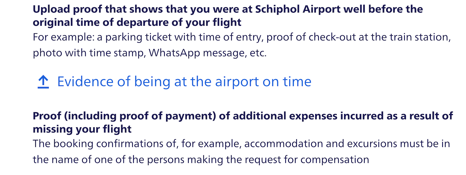 amsterdam compensation process