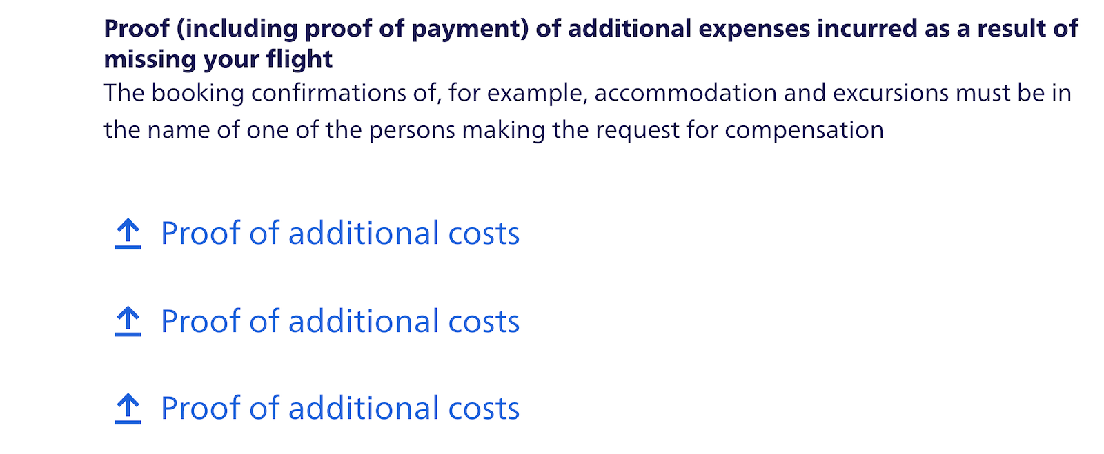 amsterdam compensation process
