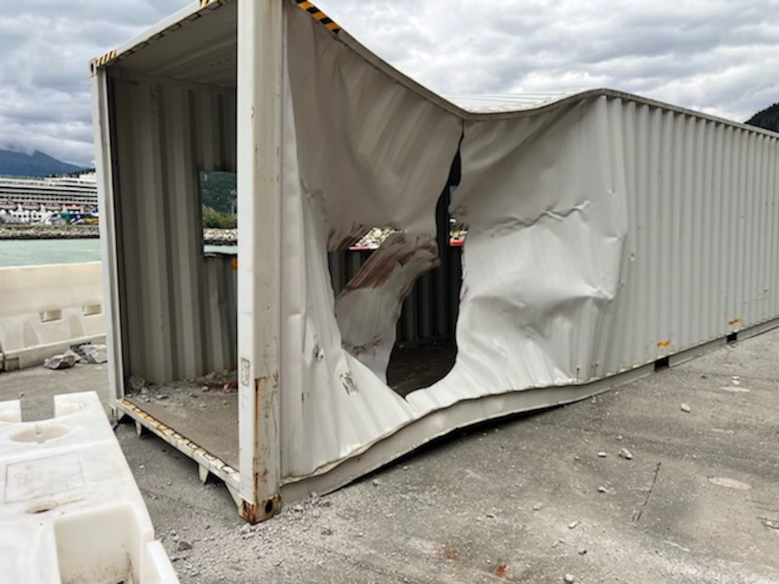 skagway damage from rockslide