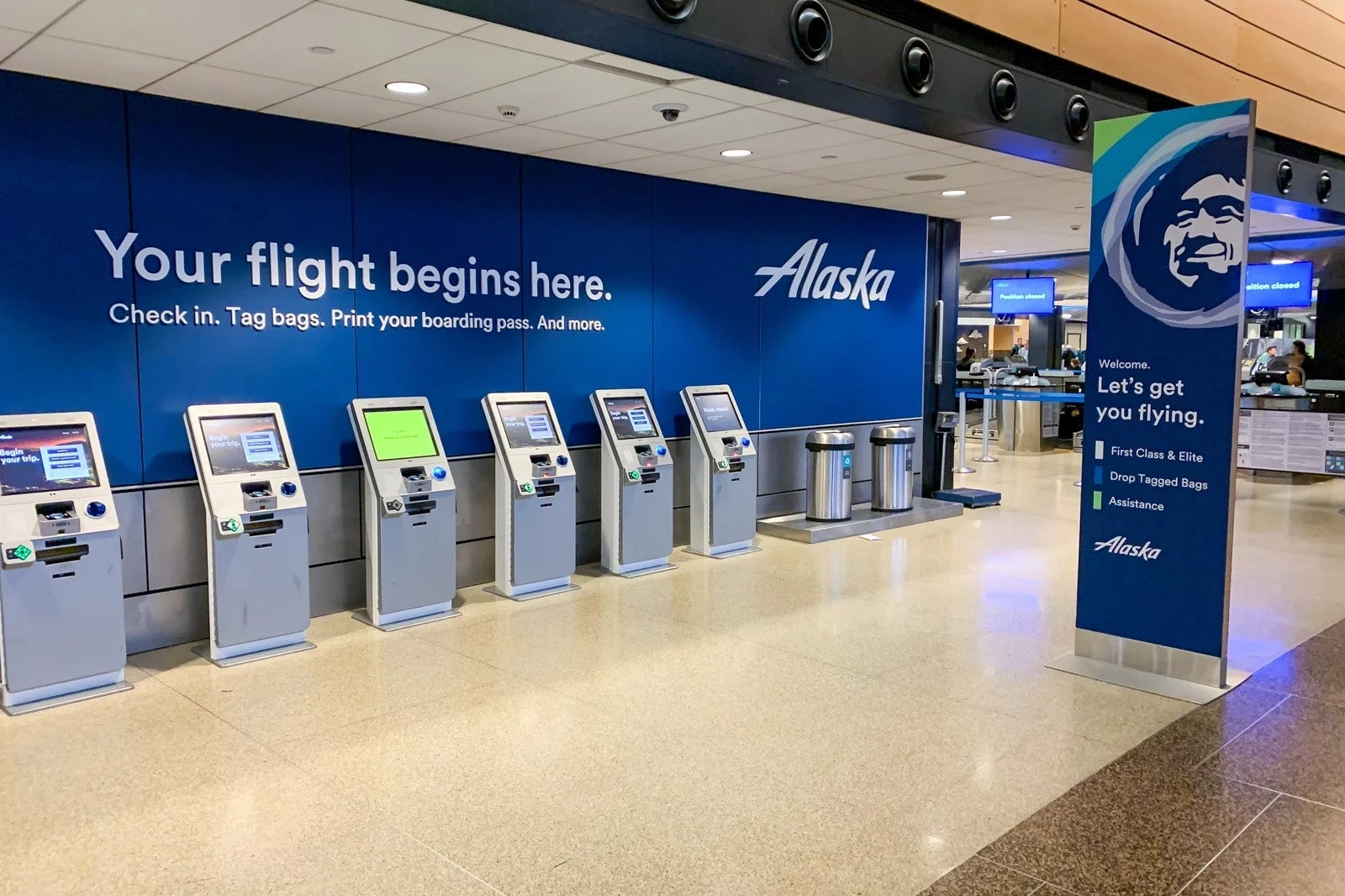 Alaska Airlines check-in