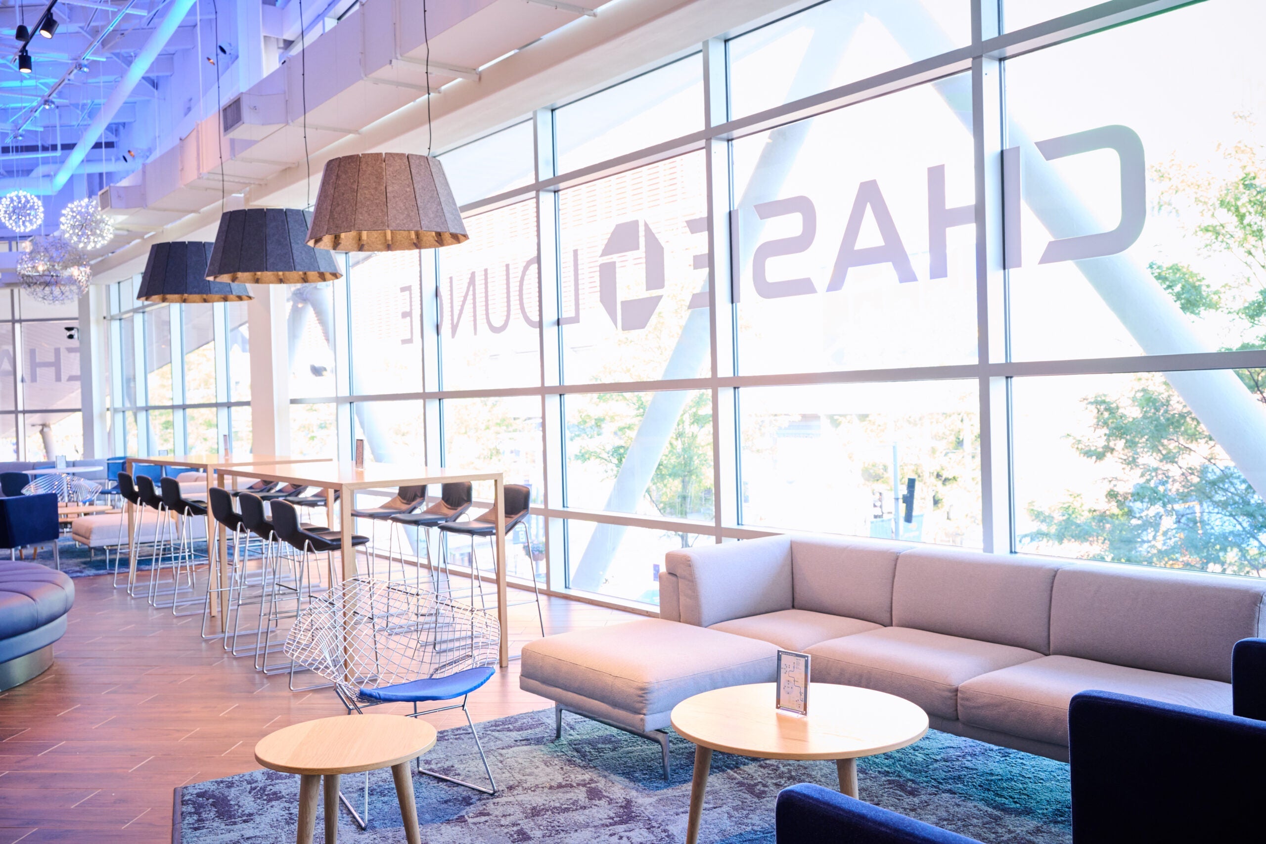 inside a lounge