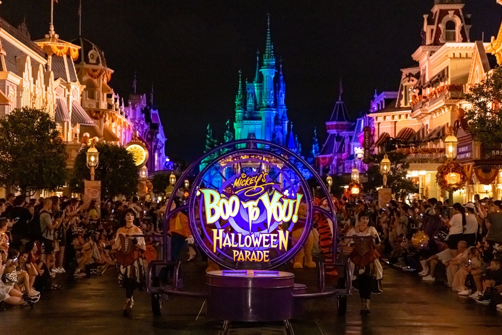 The Boo You float at Disney World's Halloween parade.