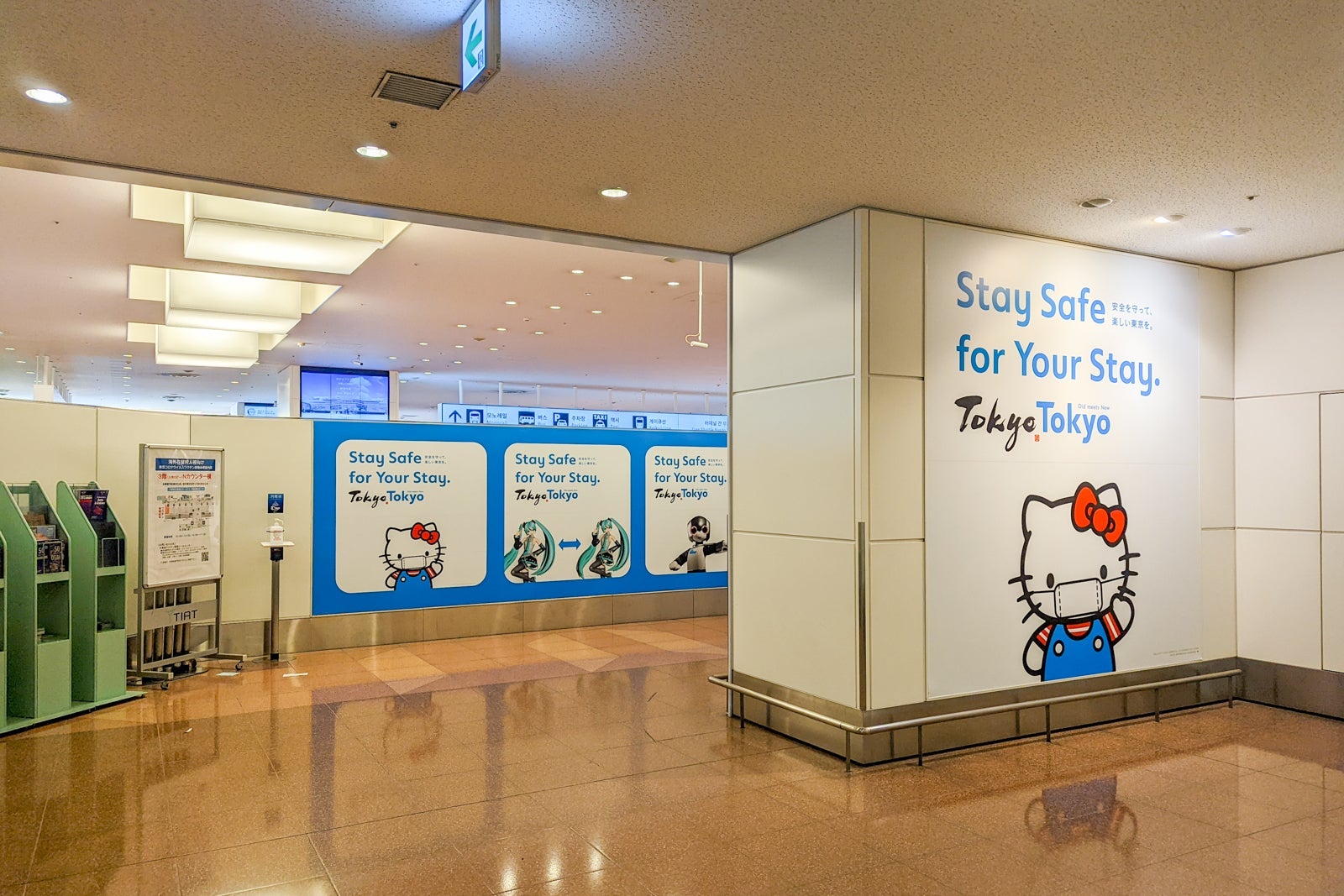 Arriving in Tokyo Hanada