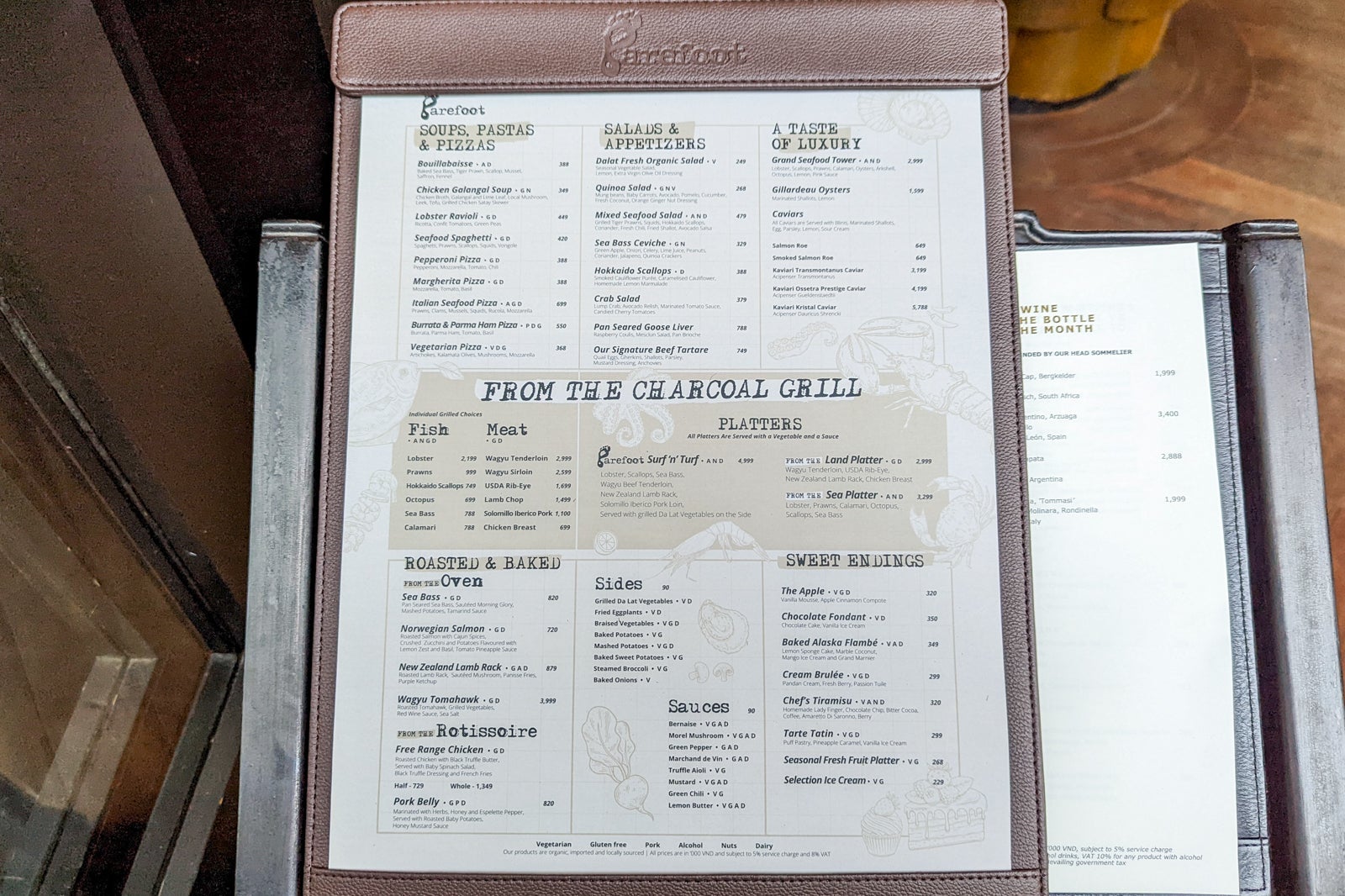 InterContinental Danang Barefoot menu