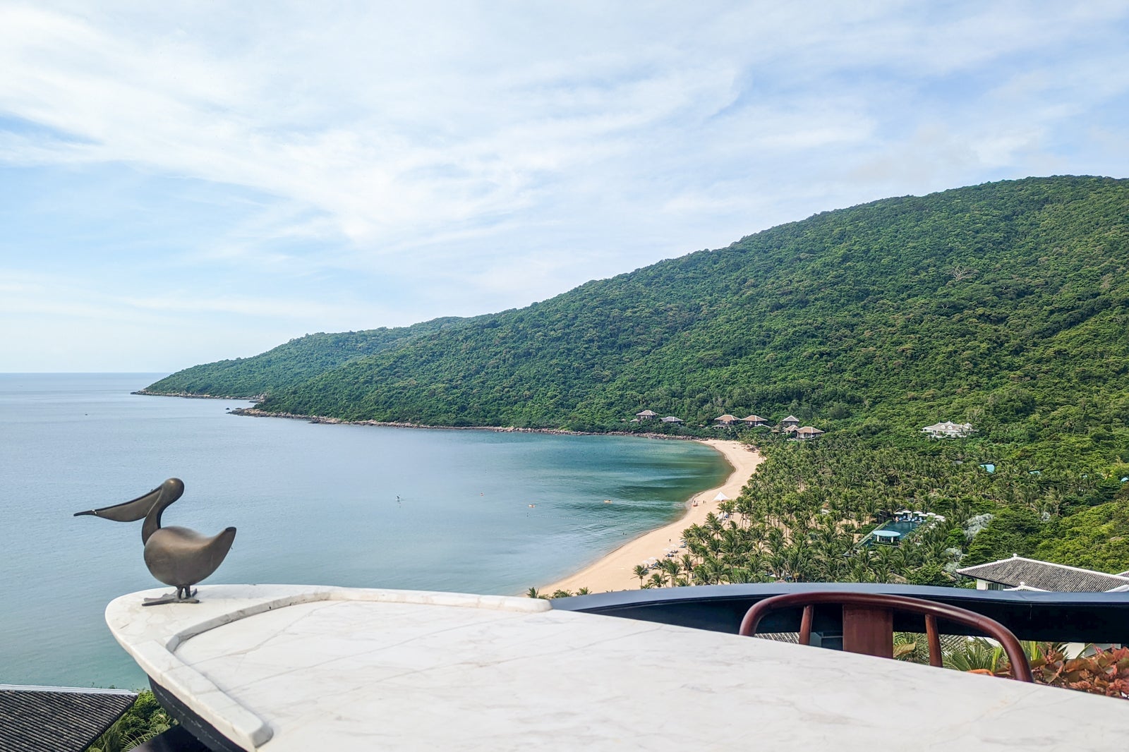Balcony for InterContinental Danang terrace suite with an ocean view