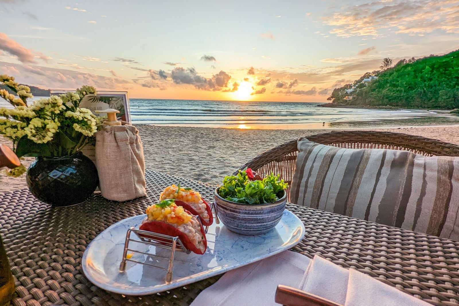 Sunset dinner at the InterContinental Phuket