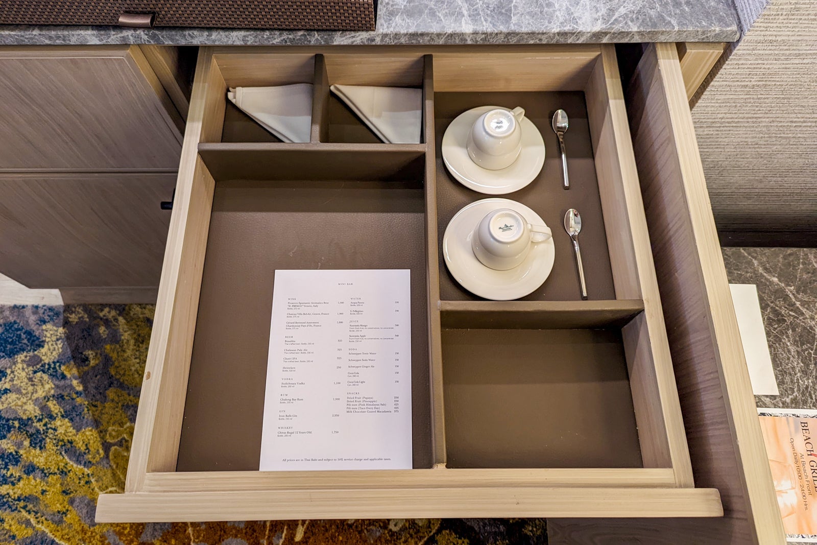 InterContinental Phuket Resort mini bar