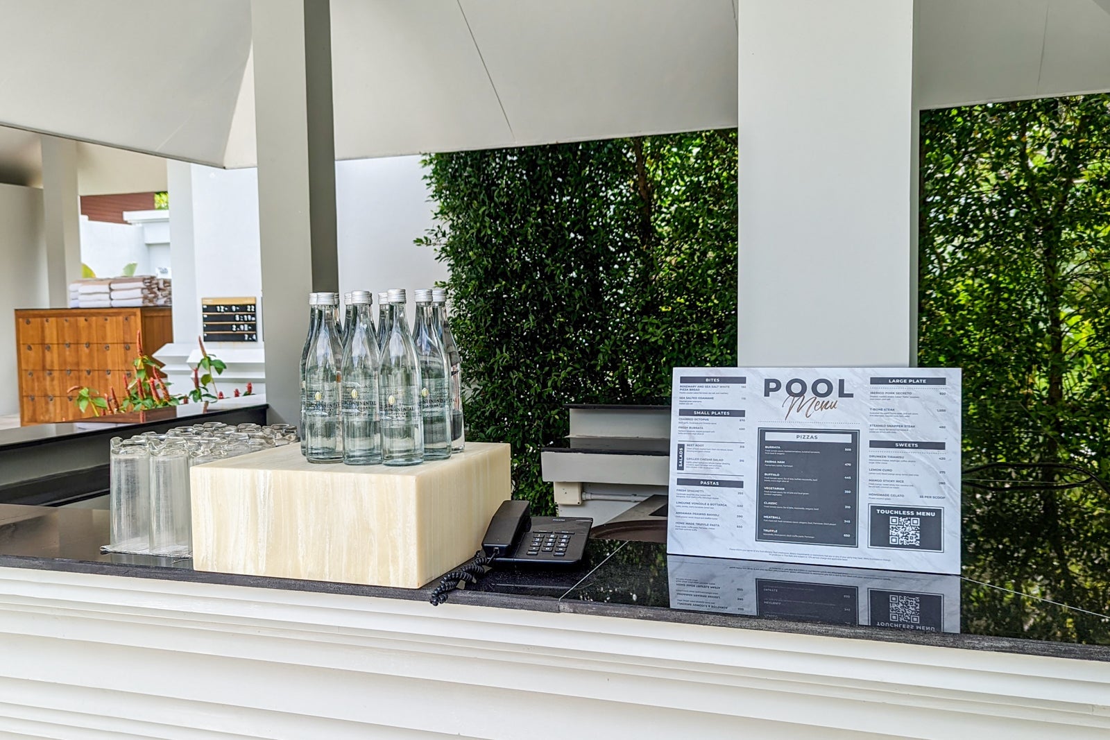 InterContinental Phuket Resort pool menu