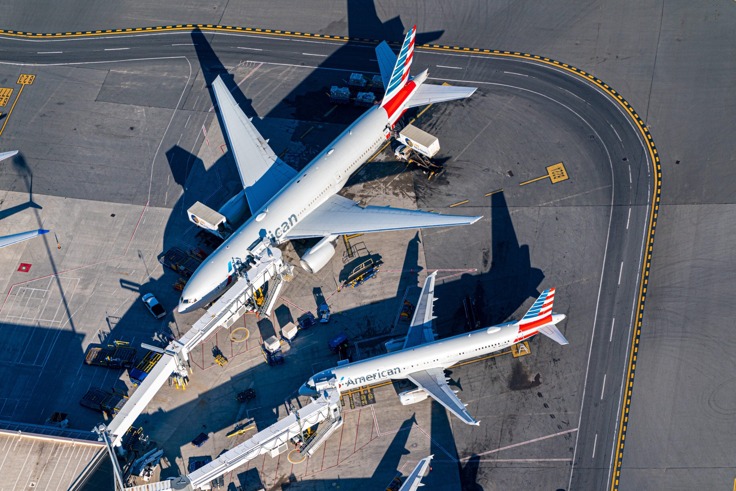 Two American Airlines jets