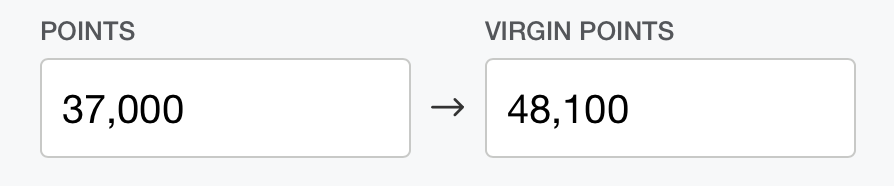 Amex to Virgin transfer