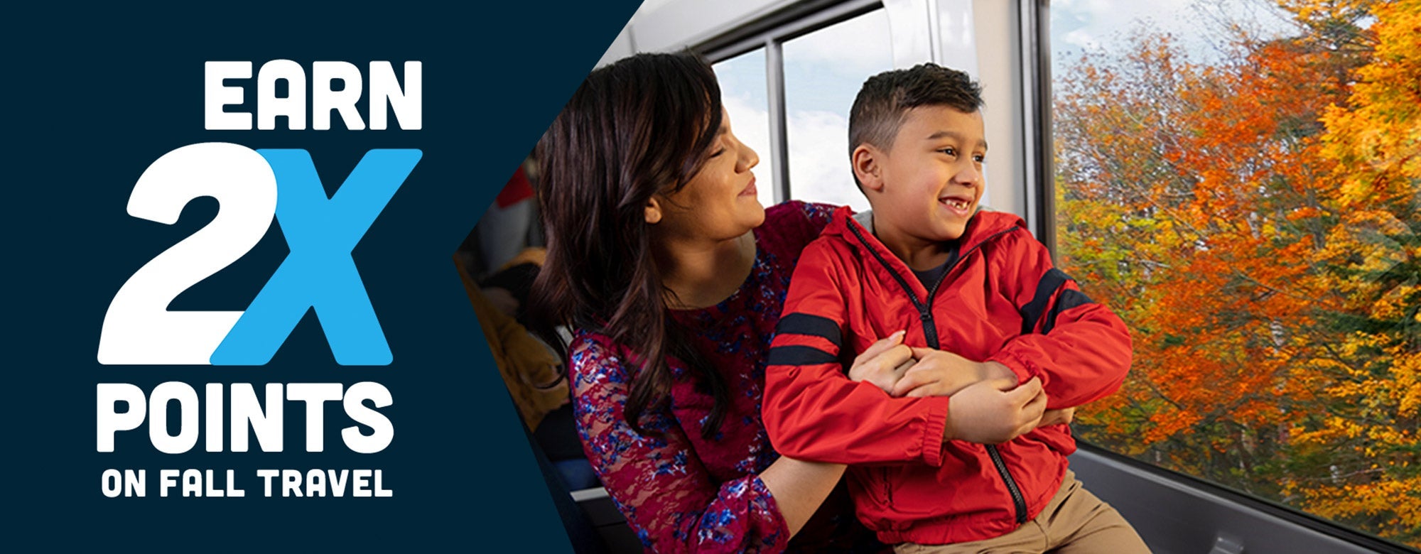 Earn 2X Points on fall travel