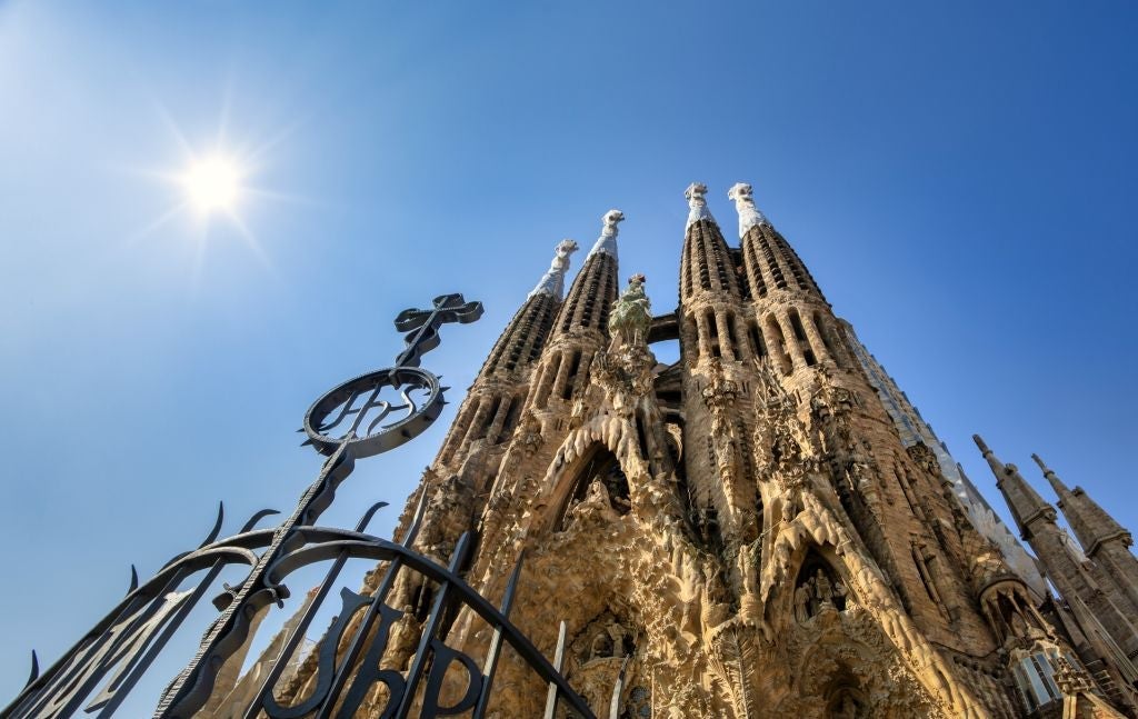 Gaudi´s Sagrada Familia Basilica in Barcelona, Spain