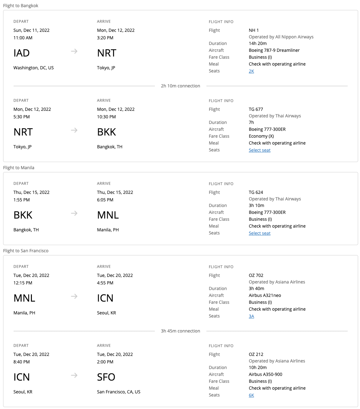 My United mileage redemption