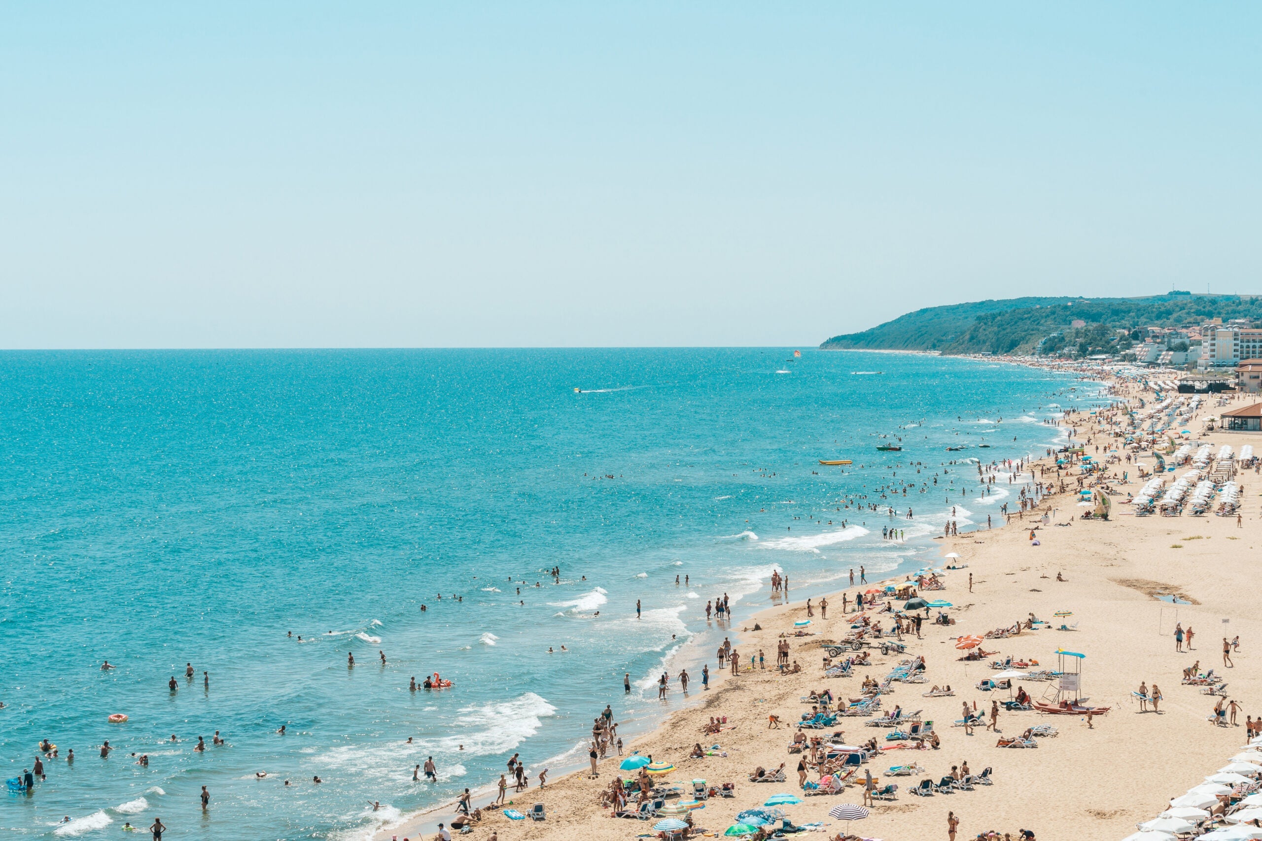 people on crowded beach