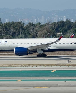 Delta Airbus A350 at LAX