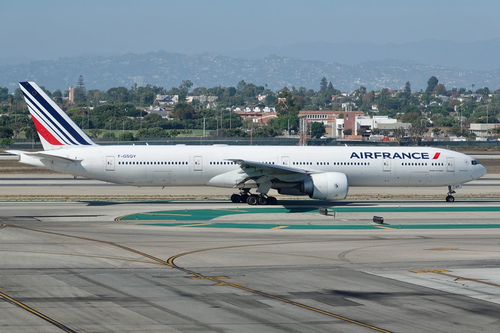 Air France jet on runway