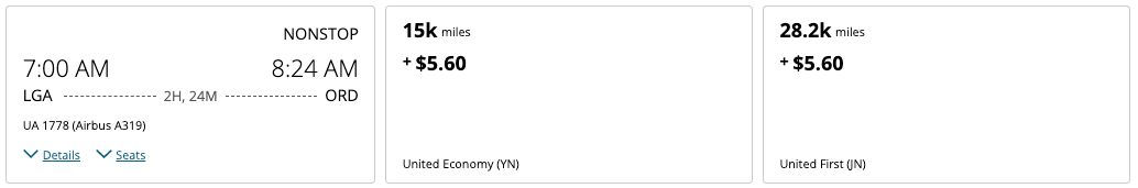 United award listing