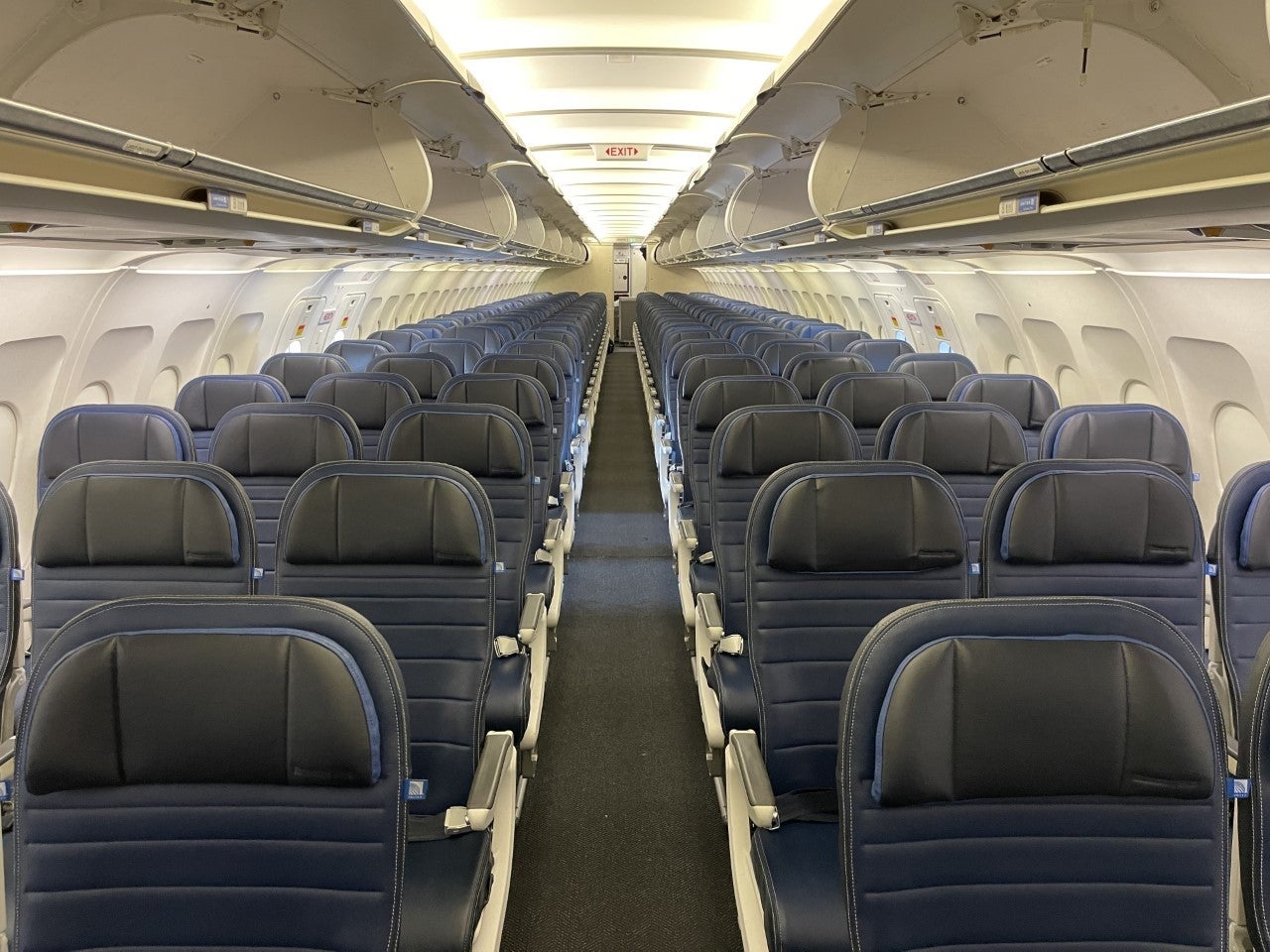 United Economy on an Airbus A320