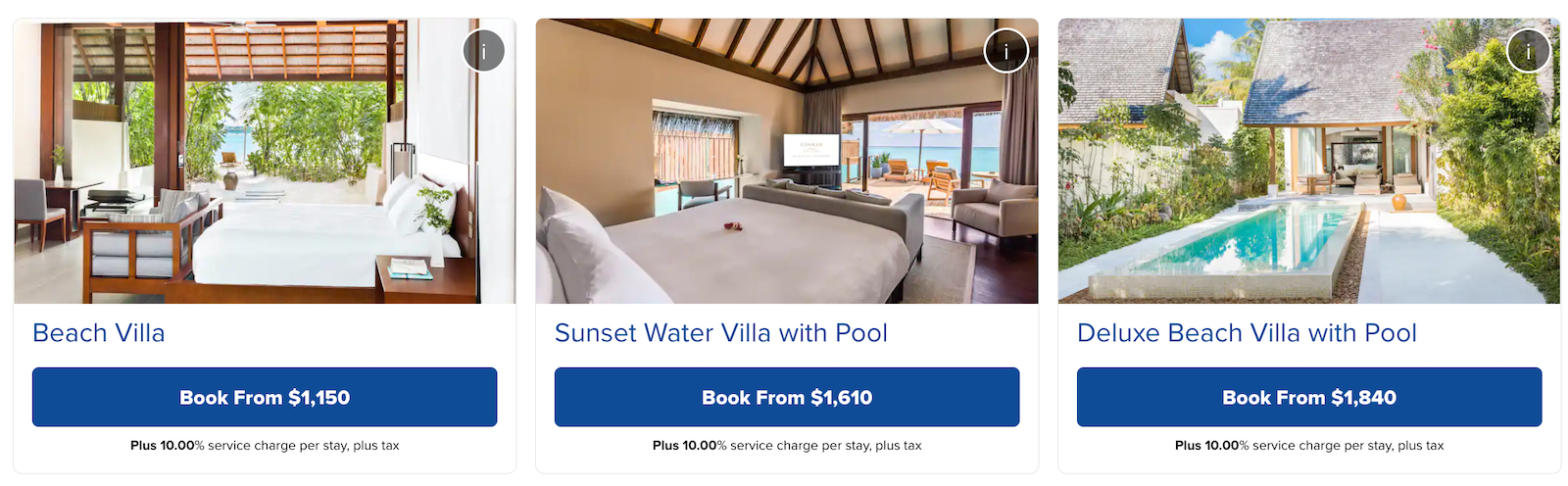 hilton booking screenshot
