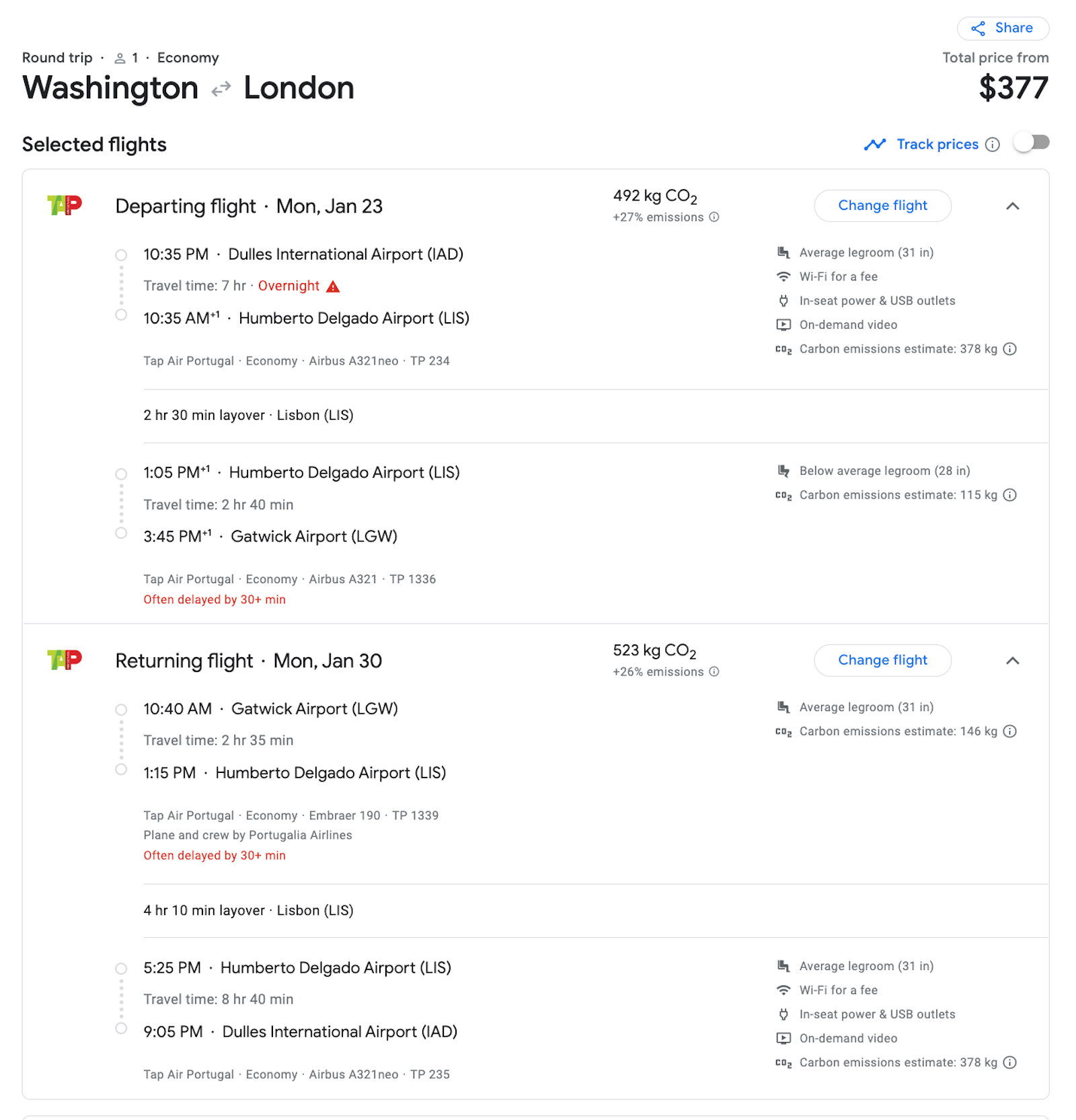 london flight booking
